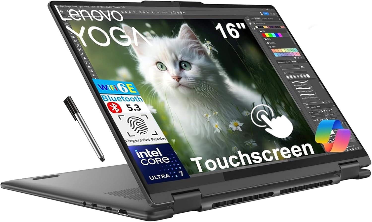 LENOVO YOGA 7 2 IN 1 CORE ULTRA 7-155U|16GB|1TBSSD|WIN11H|16"|STORM GREY