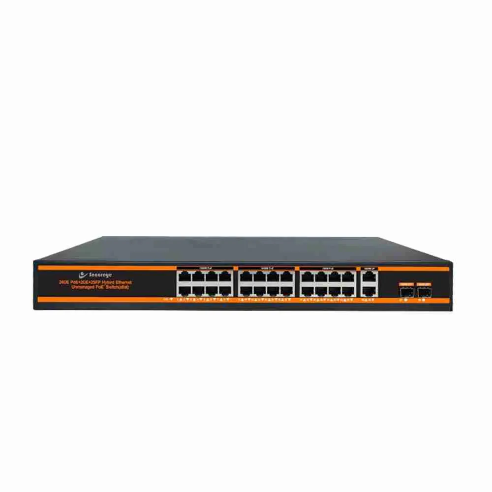 SECUREYE 24 PORT GIGABIT POE +2GE UPLINK +2 SFP SWITCH