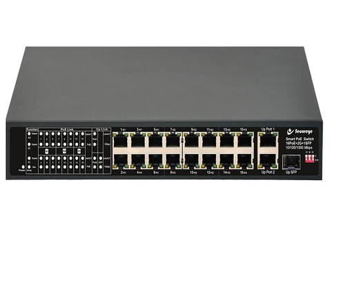 SECUREYE 16 PORT FASTETHERNET POE+2GE UPLINK +1 SFP SWITCH