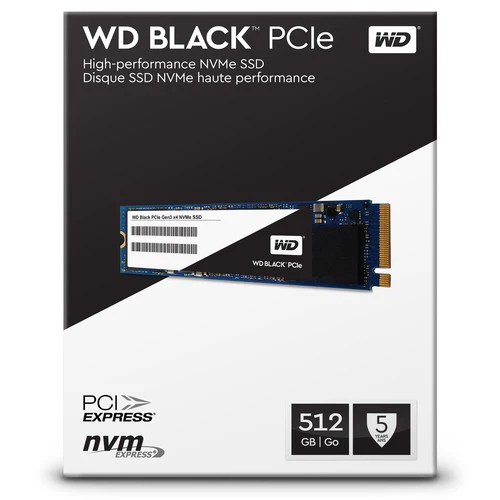 WESTERN DIGITAL 512GB SSD NVME HARD DISK